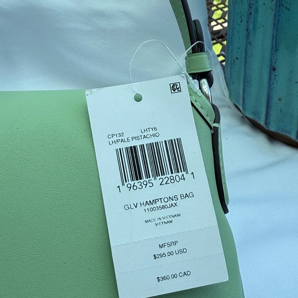 Coach Leather GLV Hamptons Bag ~ Shoulder Bag ~ Pale Pistachio CP132 - Picture 11 of 16